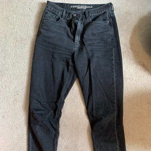 American Eagle black mom jeans size 6 extra long